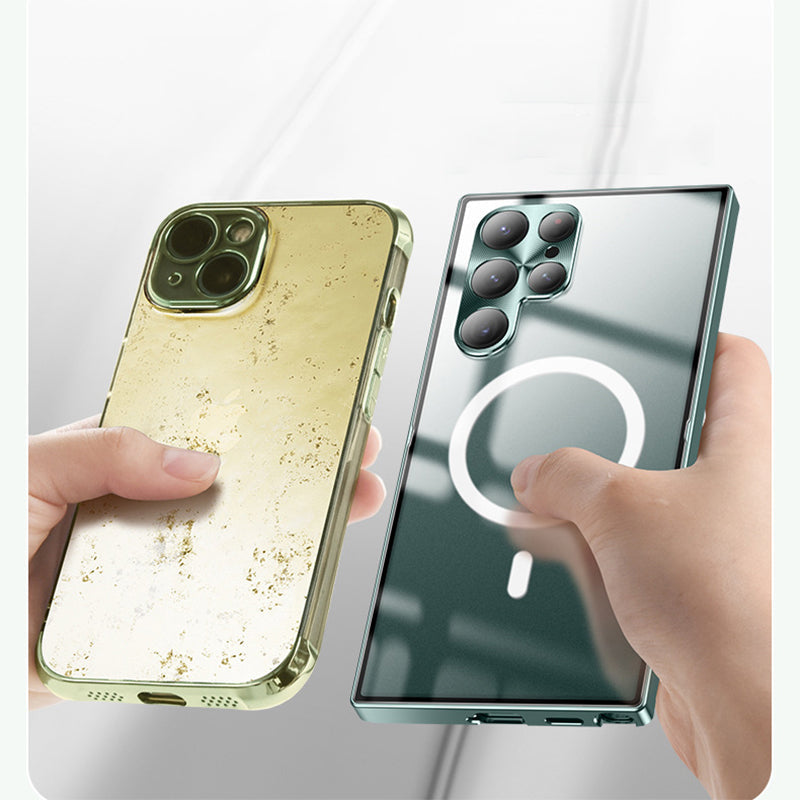 Suitable For Samsung S22 Ultra-Thin Metal Magnetic Mobile Phone Case