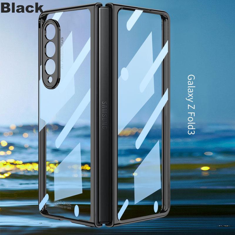 NEW YEAR SPECIALS>2022 New Tempered Transparent Zfold3 All-Inclusive Phone Case with Pen Slot