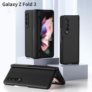 2022 New Style with Pen Slot and Tempered Glass Protective Z Fold 3 Phone Case