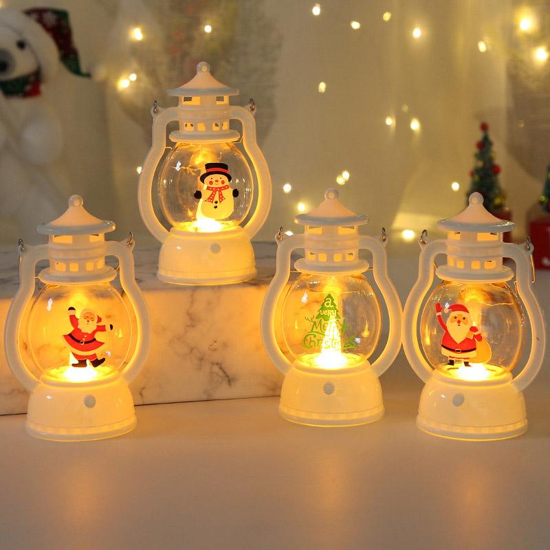 Christmas Decoration Lantern Portable Led Small Oil Lamp