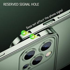 New iPhone Metal Frame Transparent Magnetic Small Hard Case