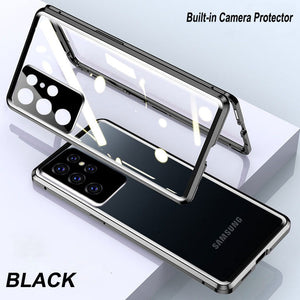 Magnetic Tempered Glass Double Sided Phone Case