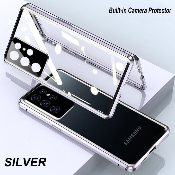 Magnetic Tempered Glass Double Sided Phone Case