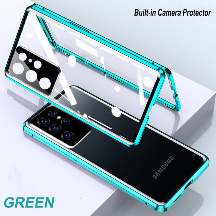 Magnetic Tempered Glass Double Sided Phone Case