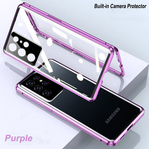 Magnetic Tempered Glass Double Sided Phone Case